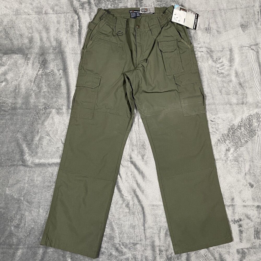 5.11 Tactical Cargo Pants Womens 8 Green Taclite Pro Twill Workwear Pockets